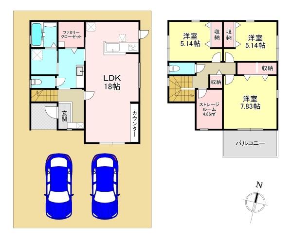 香芝市穴虫　3期　新築戸建