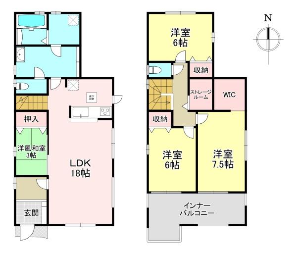 北葛城郡上牧町上牧　新築戸建　1号棟