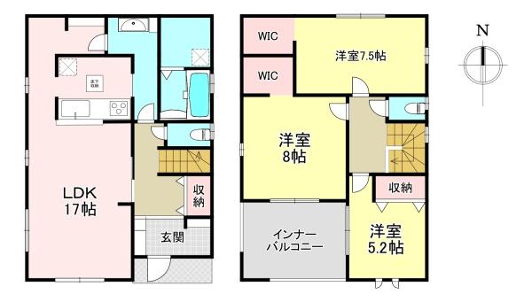 北葛城郡上牧町上牧　新築戸建　2号棟