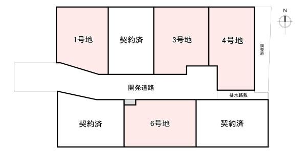 生駒郡斑鳩町法隆寺2丁目　売土地　6号地