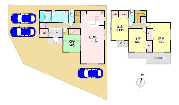 北葛城郡第5広陵町大野４号棟　新築戸建