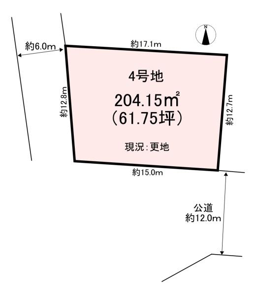 高市郡明日香村奥山　売土地　4号地