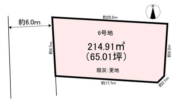 高市郡明日香村奥山　売土地　6号地