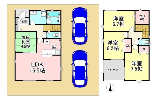 香芝市関屋北7丁目　第1　新築戸建