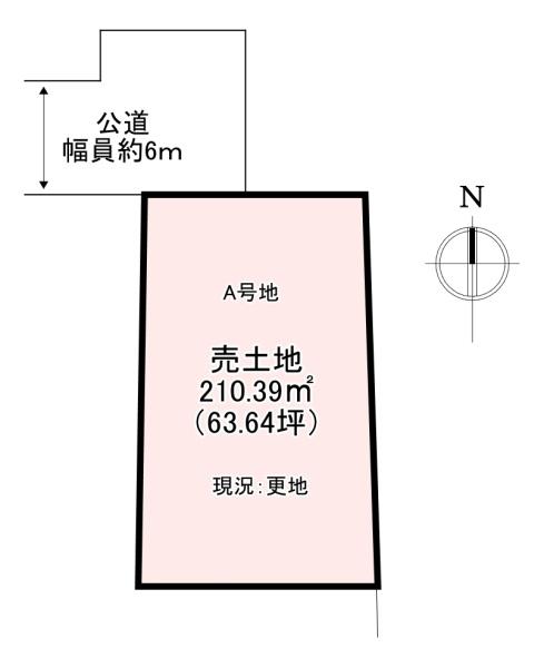 北葛城郡広陵町三吉元赤部方 売土地 A号地