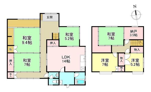 香芝市磯壁６丁目の中古一戸建て