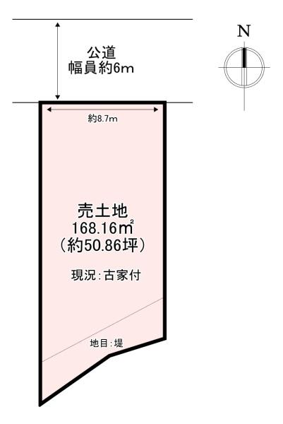 葛城市長尾の土地