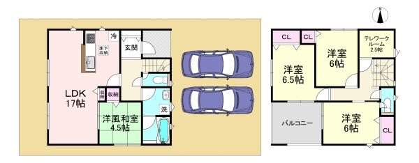 橿原市大久保町第1　2号棟　新築戸建