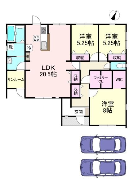 天理市石上町3期 1号棟 新築戸建