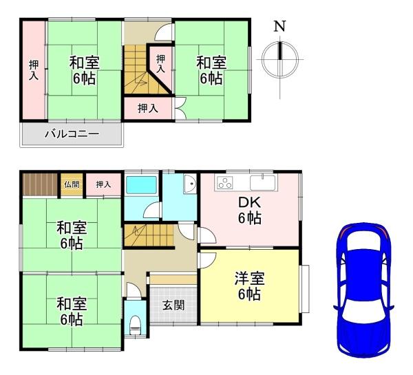 北葛城郡上牧町松里園3丁目　中古戸建
