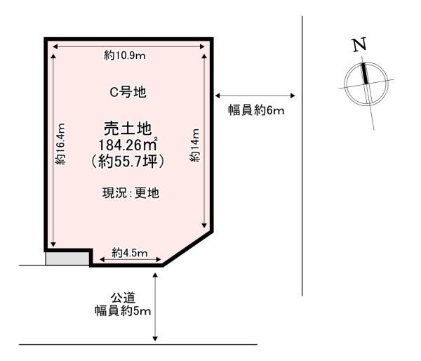 葛城市長尾　売土地　C号地