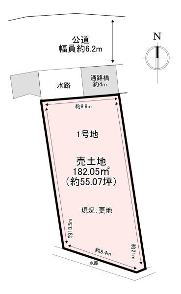 香芝市穴虫　売土地　1号地