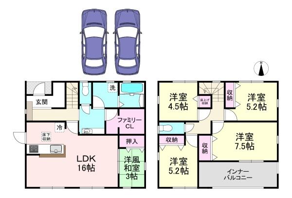 天理市田町8期　1号棟　新築戸建