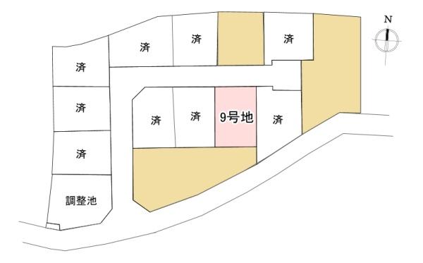 北葛城郡上牧町下牧1丁目　売土地　9号地