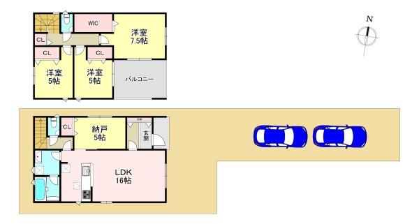 生駒郡斑鳩町龍田4丁目　第2　新築戸建　2号棟