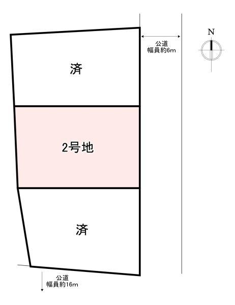 北葛城郡広陵町大字三吉　売土地　2号地
