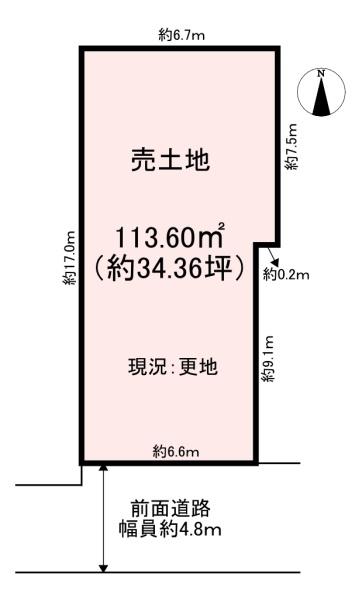 磯城郡田原本町三笠　売土地