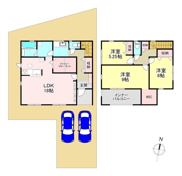 生駒郡斑鳩町龍田4丁目　2号棟　新築戸建