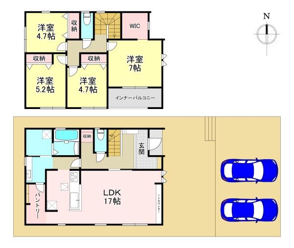 北葛城郡上牧町片岡台2丁目第3　新築戸建　1号棟