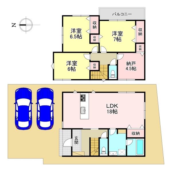 北葛城郡第1上牧町中筋出作　新築戸建　2号棟