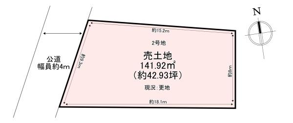 生駒郡斑鳩町龍田西4丁目　売土地　2号地