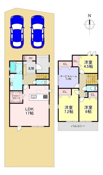 香芝市上中　新築戸建　1期3号棟