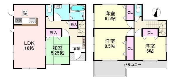 橿原市白橿町8丁目　中古戸建