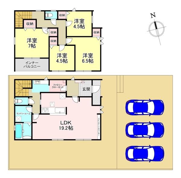 北葛城郡広陵町みささぎ台　新築戸建　2号棟