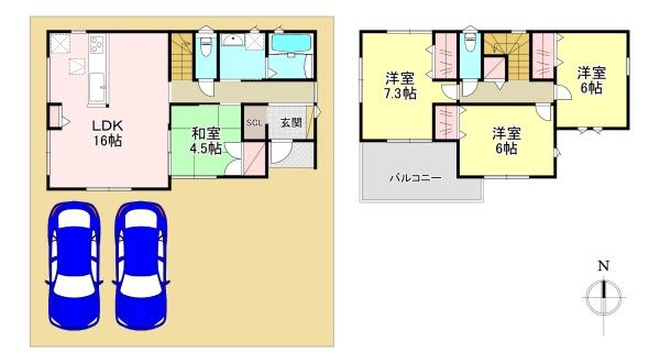 生駒郡第4斑鳩町目安北1丁目　新築戸建　1号棟