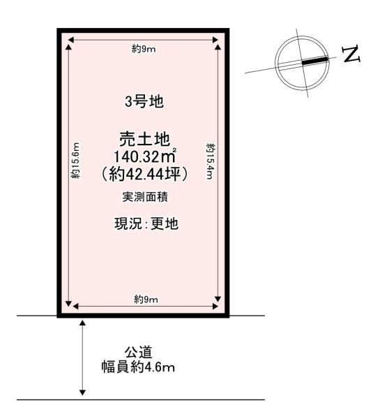 葛城市第6疋田　売土地　3号地