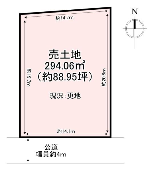 北葛城郡広陵町大字三吉の土地