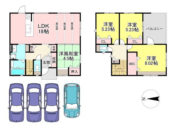 北葛城郡広陵町笠　４区画　１号地　新築戸建