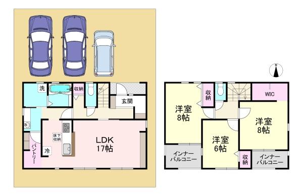 川西町結崎21期　1号棟　新築戸建