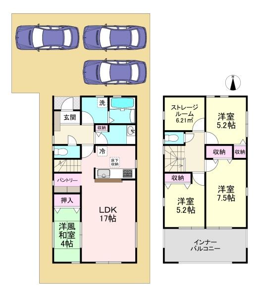 川西町結崎21期　2号棟　新築戸建