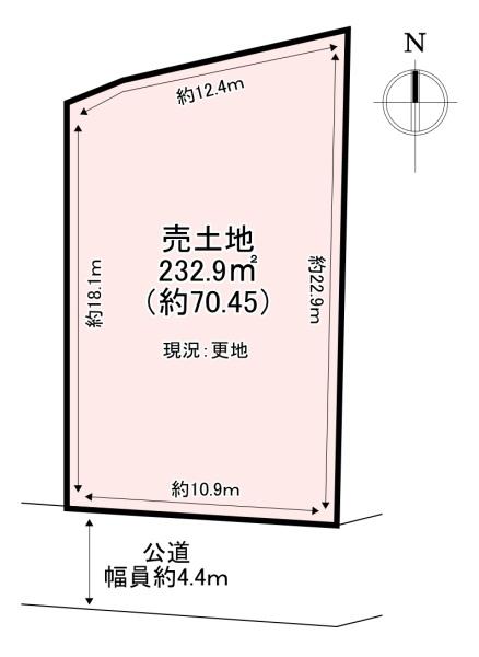 香芝市関屋北　売土地
