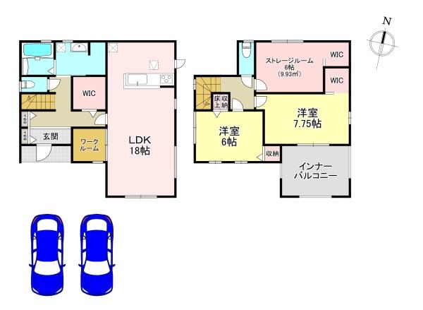 香芝市磯壁1丁目　新築戸建　1号棟