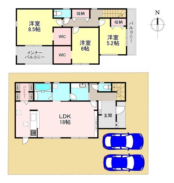 北葛城郡広陵町三吉赤部 9期 新築戸建 2号棟