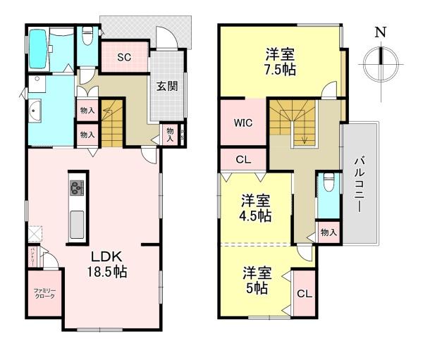 香芝市別所　新築戸建　3号棟