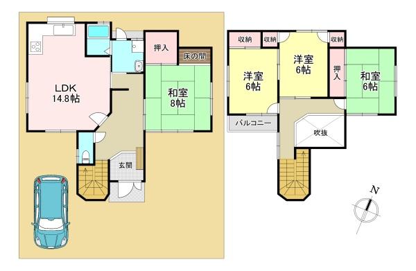 北葛城郡河合町泉台２丁目の中古一戸建て