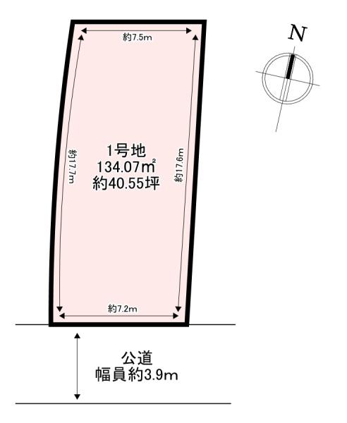 生駒郡斑鳩町龍田北1丁目　売土地　1号地