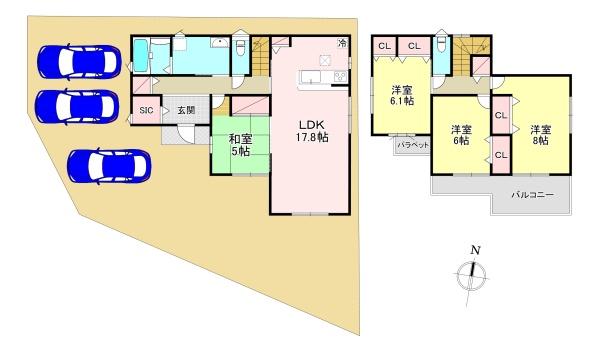 北葛城郡第5広陵町大野４号棟　新築戸建