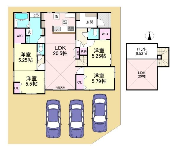 磯城郡田原本町黒田2期　3号棟　新築戸建