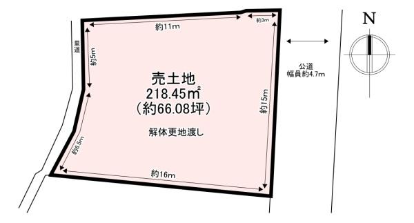 香芝市畑４丁目の土地