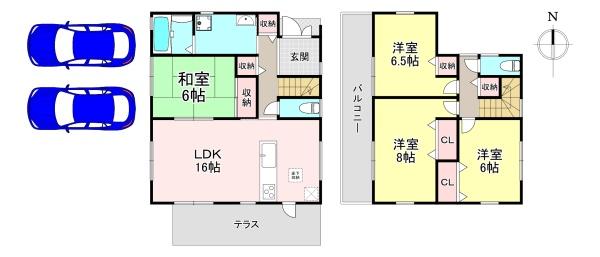 生駒郡斑鳩町服部2丁目　中古戸建