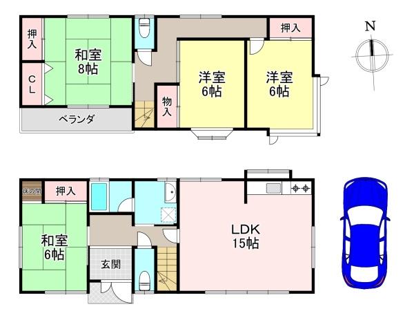 生駒郡斑鳩町法隆寺東1丁目　中古戸建