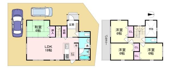 橿原市常盤町　中古戸建