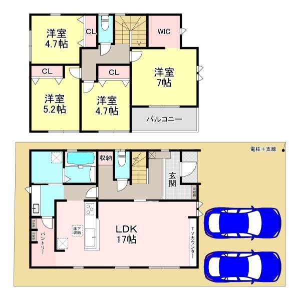 北葛城郡広陵町三吉元大垣内　2期　新築戸建　2号棟