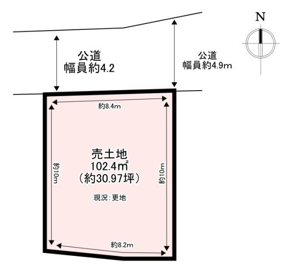 香芝市逢坂４丁目の土地