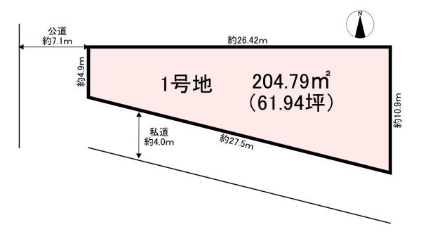 橿原市木原町 1号地 売土地