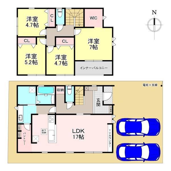 北葛城郡広陵町三吉元大垣内　2期　新築戸建　2号棟